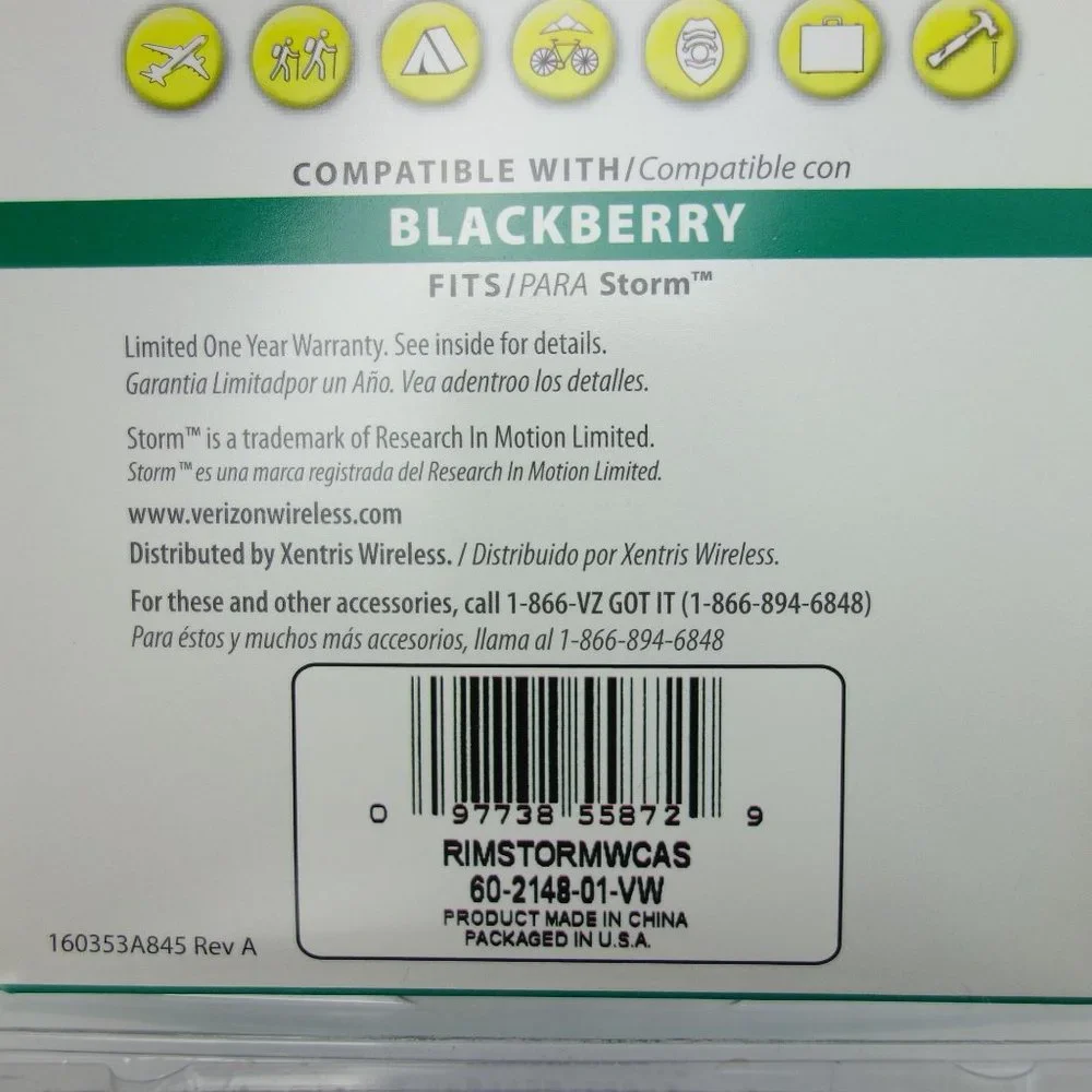 Verizon Rugged OtterBox Case for Blackberry Storm 3 Layers of‎ Protection